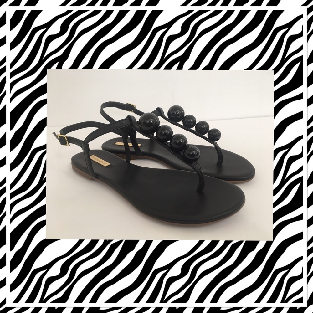 Louise et Cie Women’s Black Leather Sandal Shoe